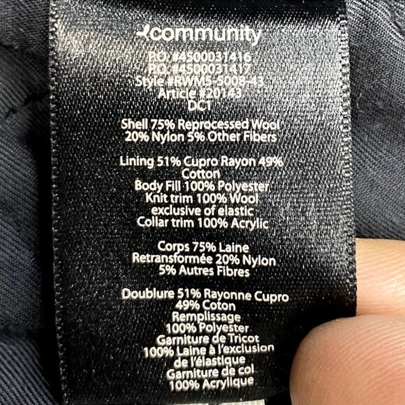 Aritzia Community Grey Re Processed Wool Pea Coat S - Picture 6 of 14